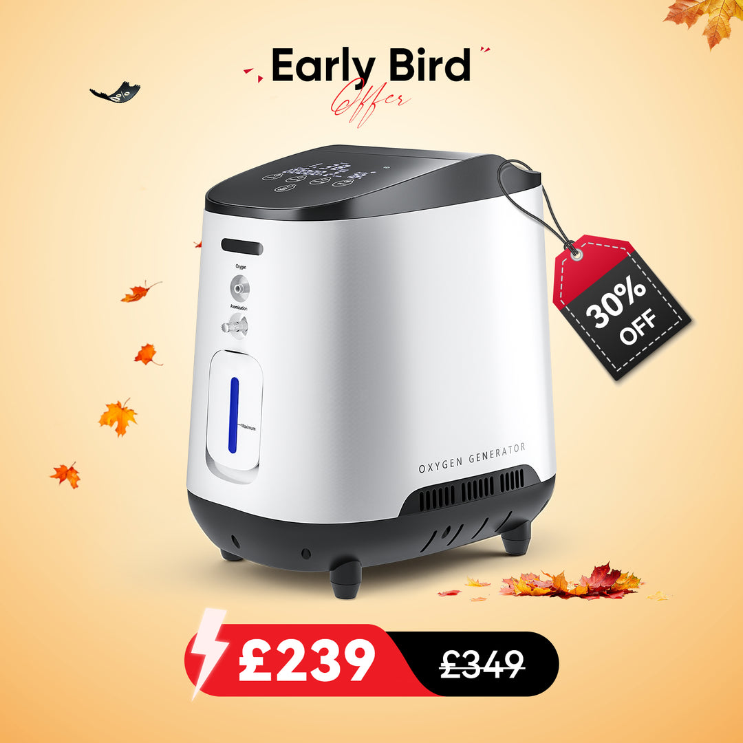 VARON VH-2 Home Oxygen Concentrator | 1-7 Adjustable, 24H Operation