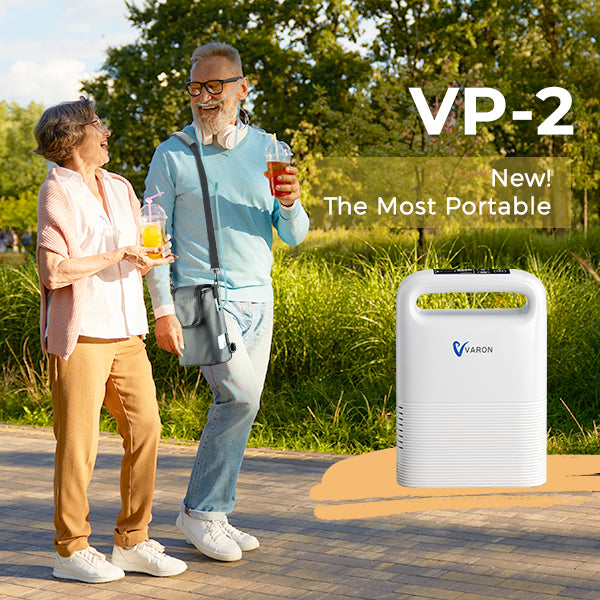 VARON VP-2 portable oxygen machine, quiet and reliable