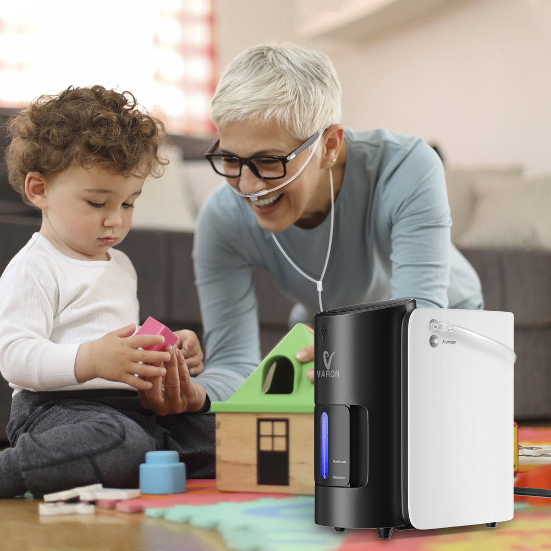 Stable and easy to use, the VH-1 oxygen concentrator keeps seniors energized and breathing freely—perfect for quality time with the grandkids