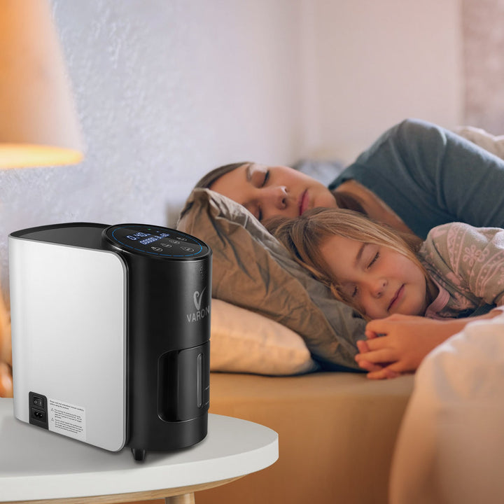 Sleeping with VARON VH-1 oxygen concentrator for quiet and continuous night-time respiratory support
