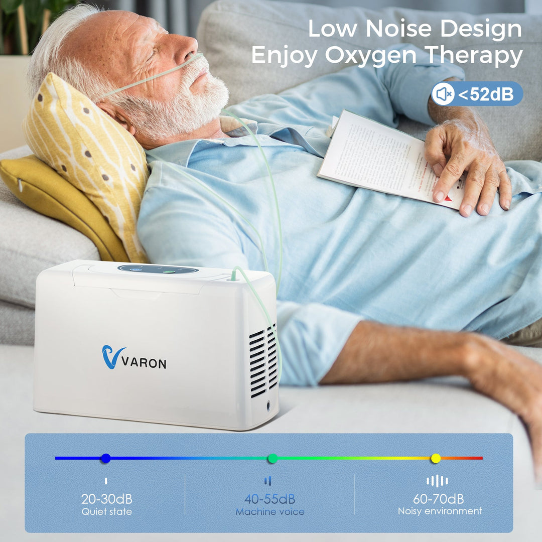 VARON Vl-2 light continuous oxygen concentrator, quiet and reliable