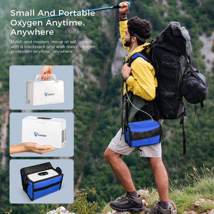 Lightweight and portable, the VARON VL-2 oxygen concentrator is easy to carry for reliable oxygen support anytime, anywhere.