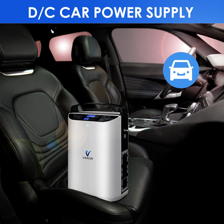 Car power adapter for VP-1 portable oxygen concentrator, enabling safe and stable oxygen therapy while traveling or resting in the car.