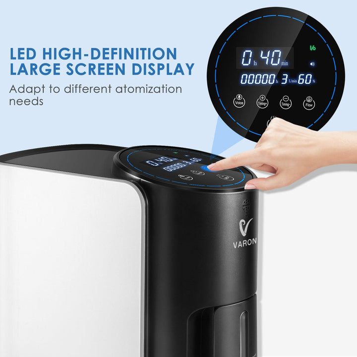 VH-1 with LED HD large screen display, easy to use and adapts to various atomization needs for personalised oxygen therapy.