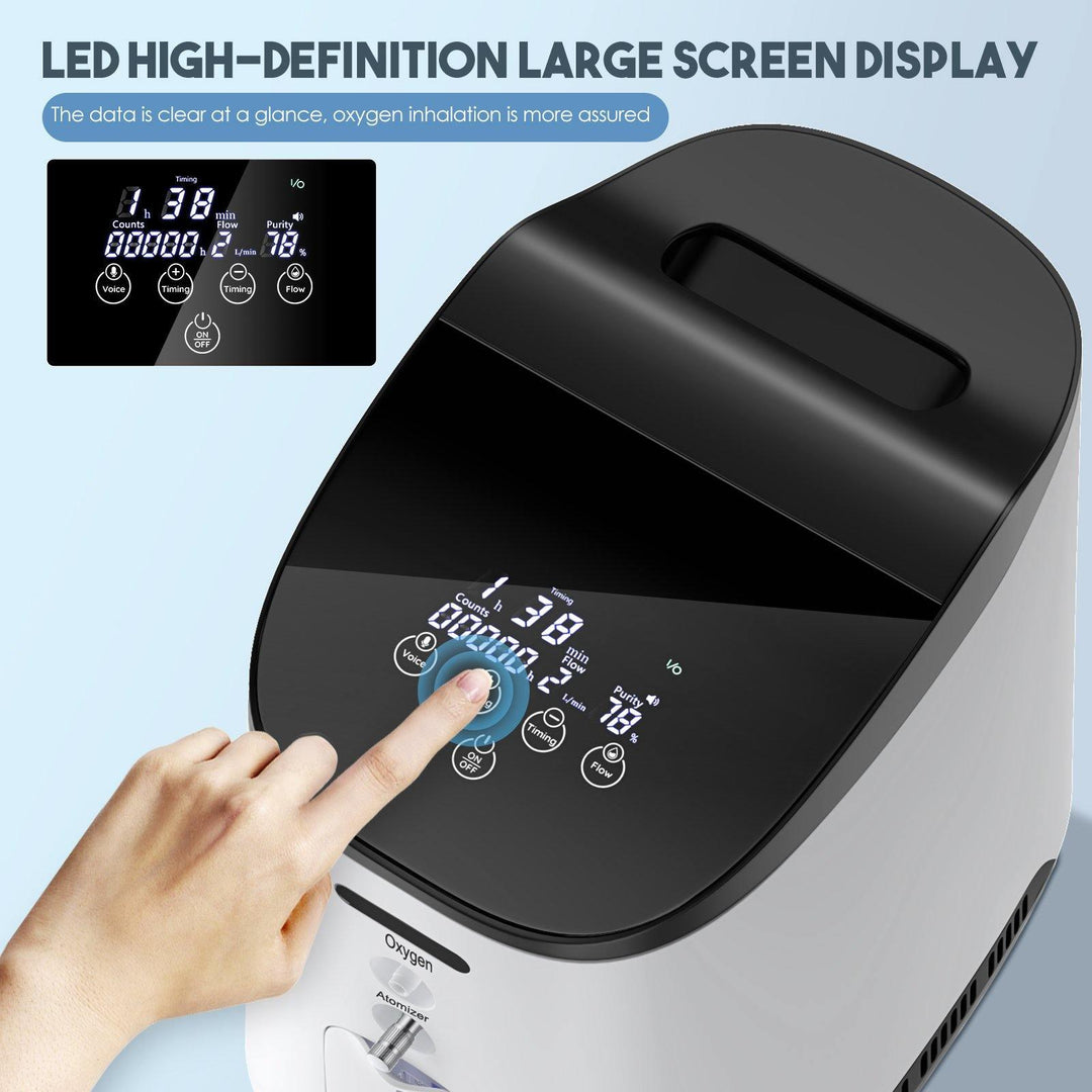 VARON VH-2 with LED HD large screen display, easy to use and adapts to various atomization needs for personalised oxygen therapy.