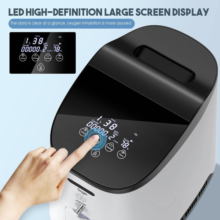 VARON VH-2 with LED HD large screen display, easy to use and adapts to various atomization needs for personalised oxygen therapy.