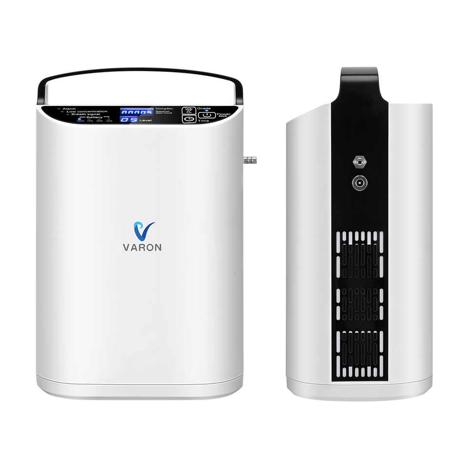 VARON VP-1 portable pulse oxygen concentrator, lightweight and travel-friendly