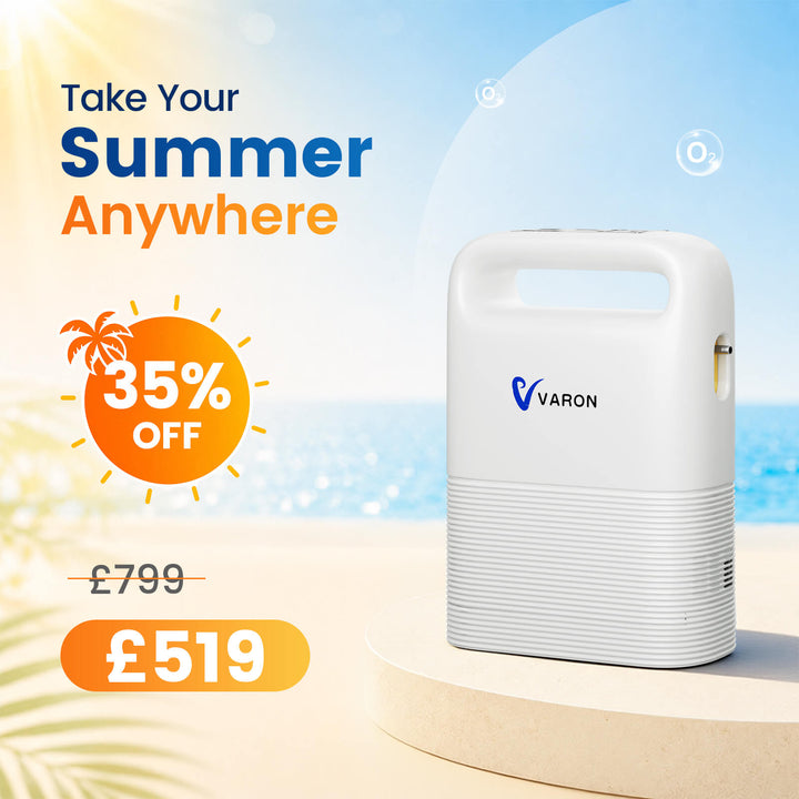 VARON VP-2 Pulse Oxygen Concentrator |  Lightweight & Travel-Friendly