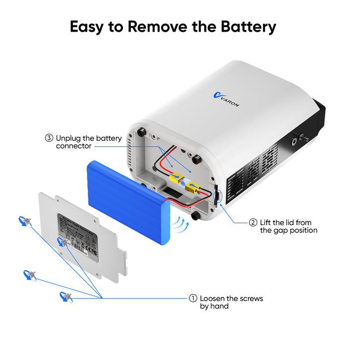 VARON VP-1 Pulse Portable Oxygen Concentrator | 24H Operation