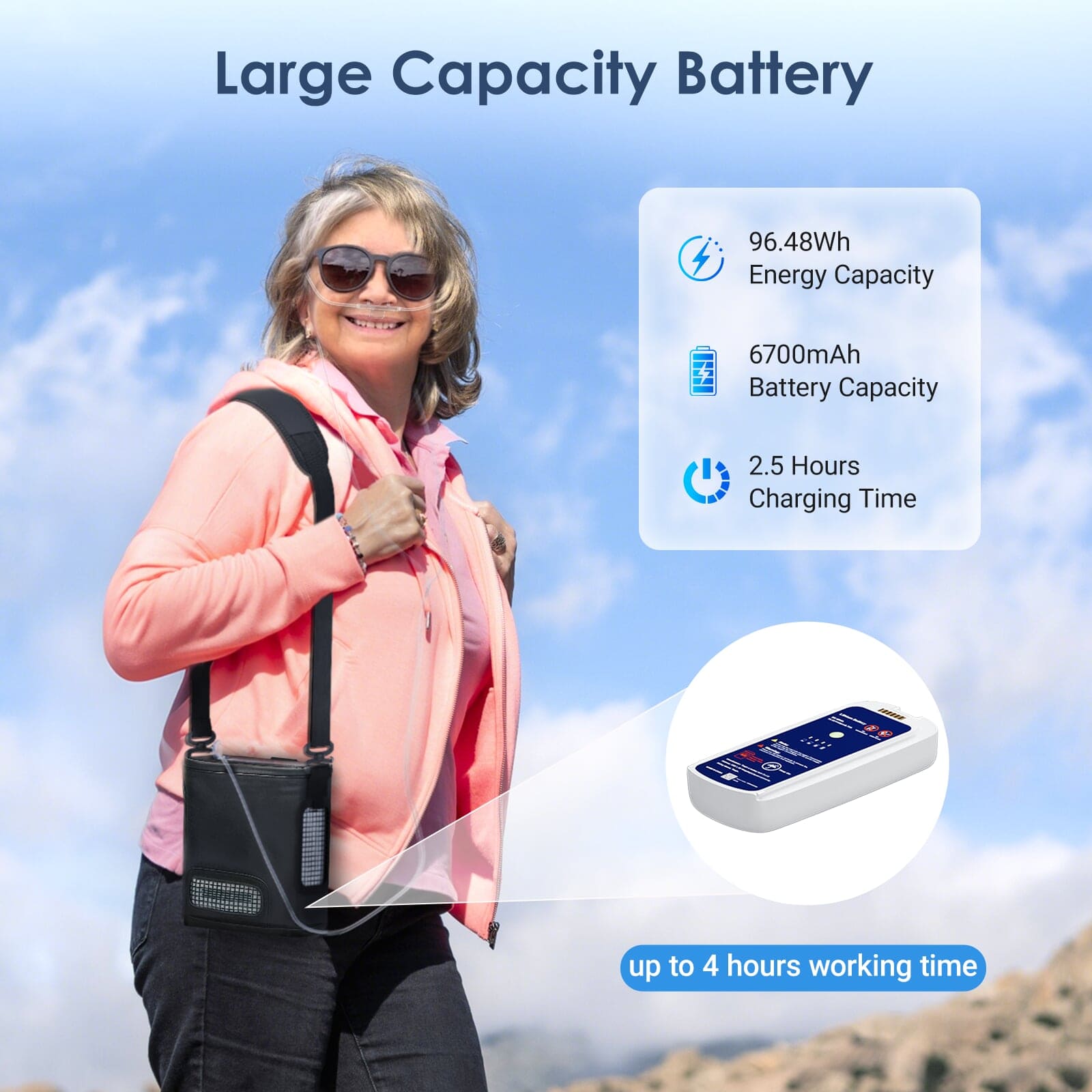 （Pre-sale）New VARON VP-8G | Pulse Flow Portable Oxygen Concentrator 1-8 settings