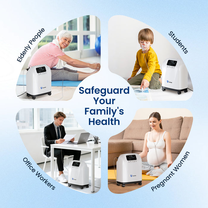 VARON VH-4 | Continuous Flow Home Oxygen Concentrator (1-9 settings)