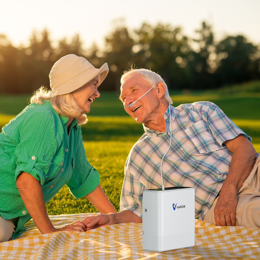 1 Portable Oxygen Concentrator Continuous Flow VP 6 Outdoor Home Car Use