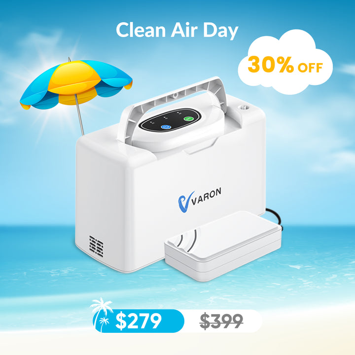 VARON VL-2 Light 3L/min Continuous Portable Oxygen Concentrator, CE-Approved