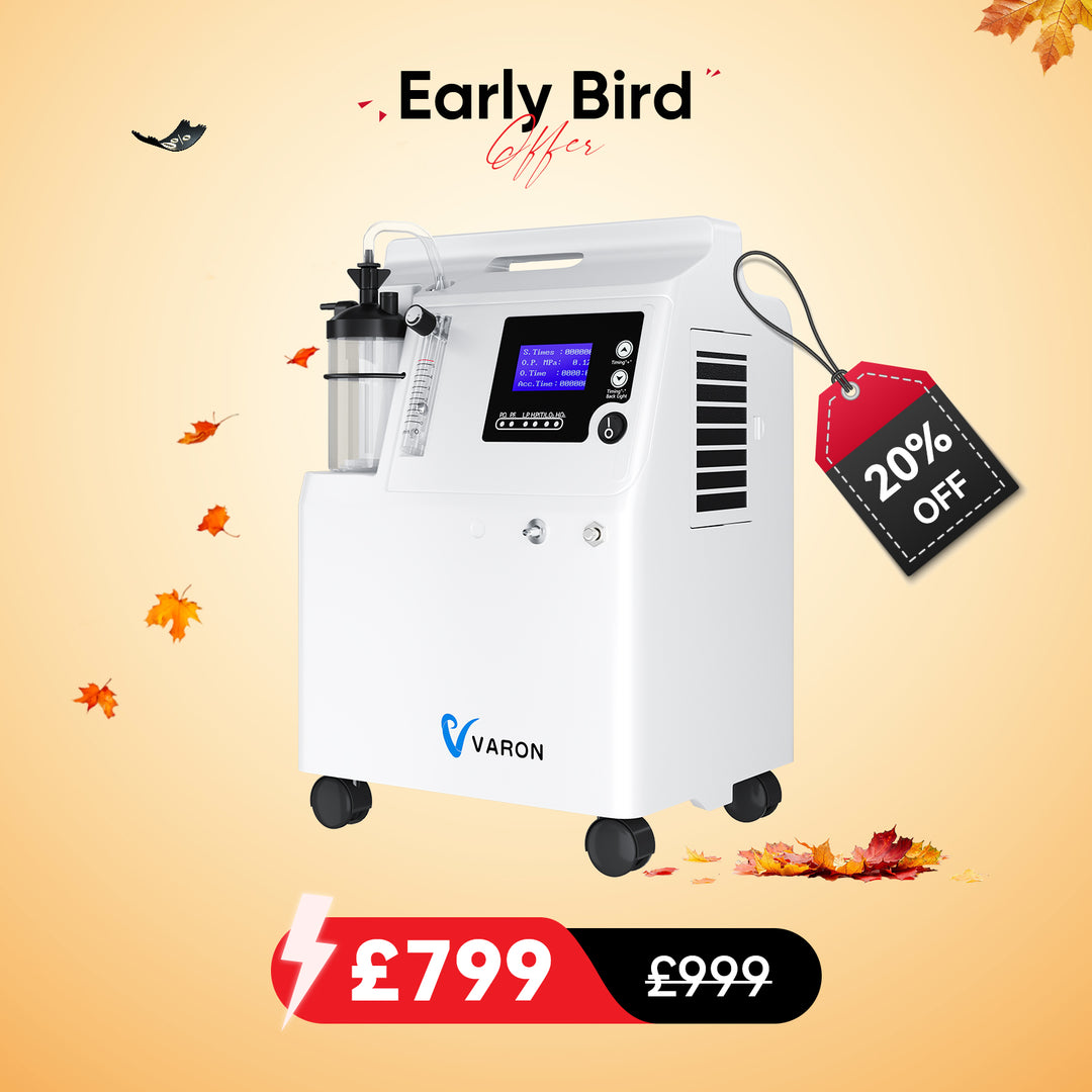 VARON Serene 5L Oxygen Concentrator |72H Operation FDA