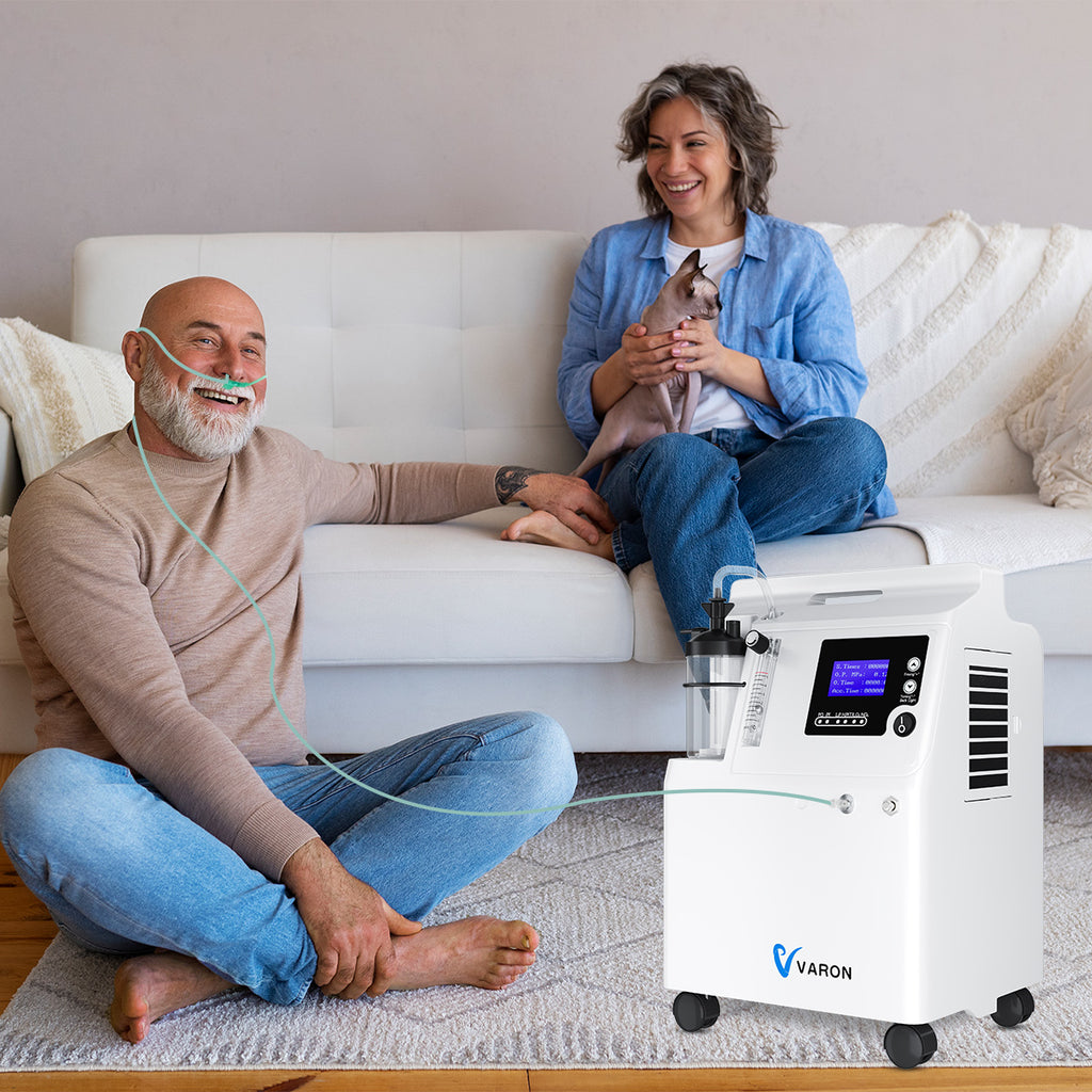 5 Liter Oxygen Concentrator FDA Approved Medical Grade Stable O2 Purity 93% at 0.5 5L min Quite 24 7 Non Stop Home Use