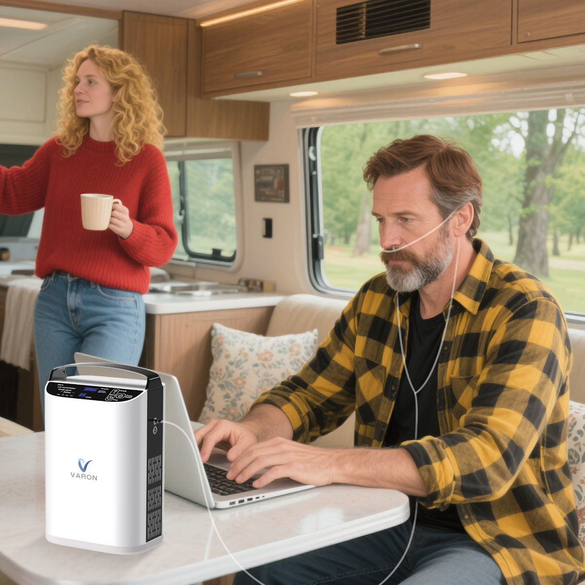 VARON VP-1 Pulse Portable Oxygen Concentrator | 24H Operation