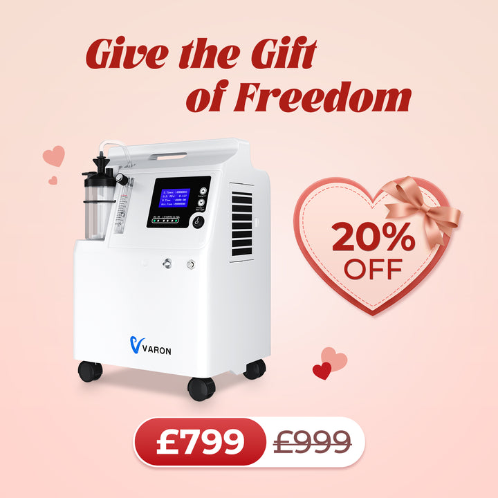 VARON Serene 5L Oxygen Concentrator |72H Operation FDA