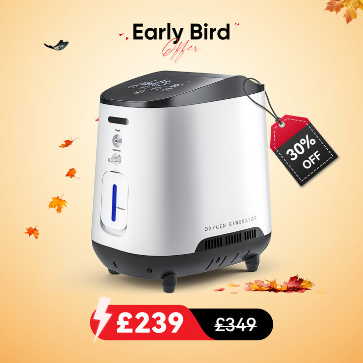 VARON VH-2 Home Oxygen Concentrator | 1-7 Adjustable, 24H Operation