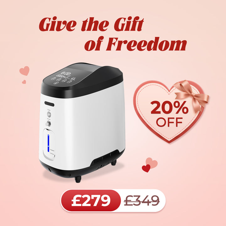 VARON VH-2 Home Oxygen Concentrator | 1-7 Adjustable, 24H Operation