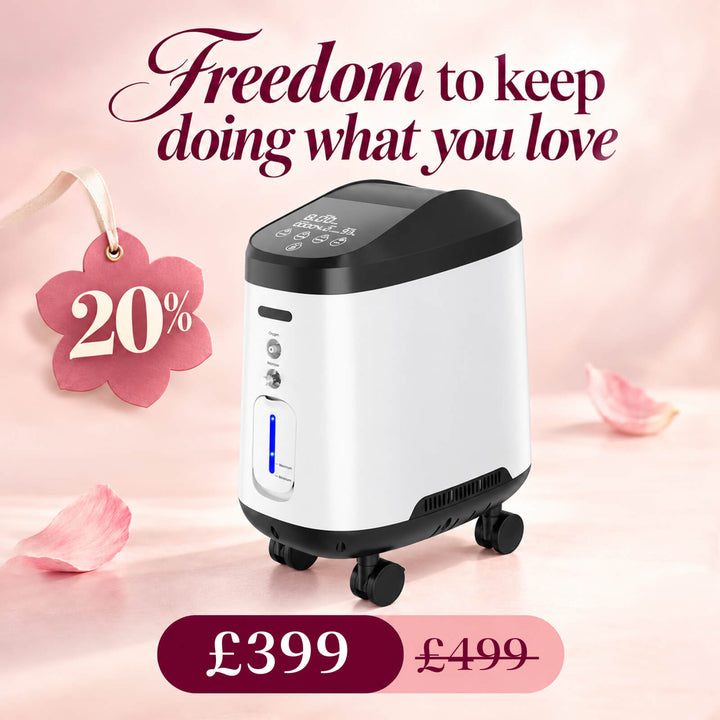 VARON VH-2 Pro Wheel Edition | Continuous Flow Home Oxygen Concentrator (1-9 settings)