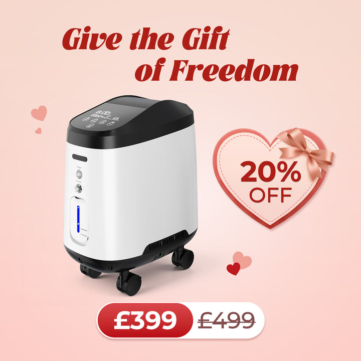 VARON VH-2 Pro Wheel Edition | Continuous Flow Home Oxygen Concentrator (1-9 settings)