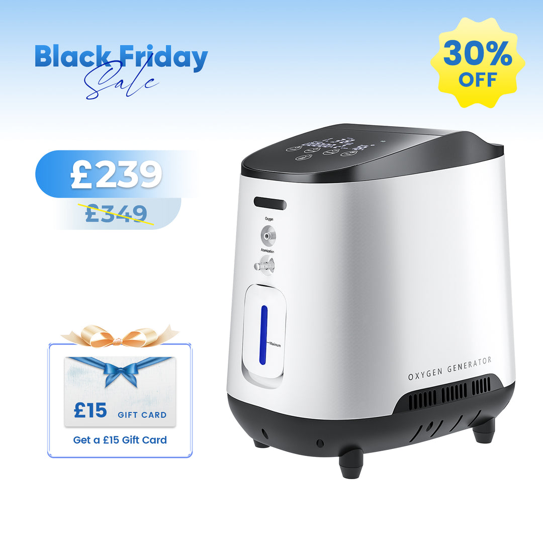 VARON VH-2 Home Oxygen Concentrator | 1-7 Adjustable, 24H Operation