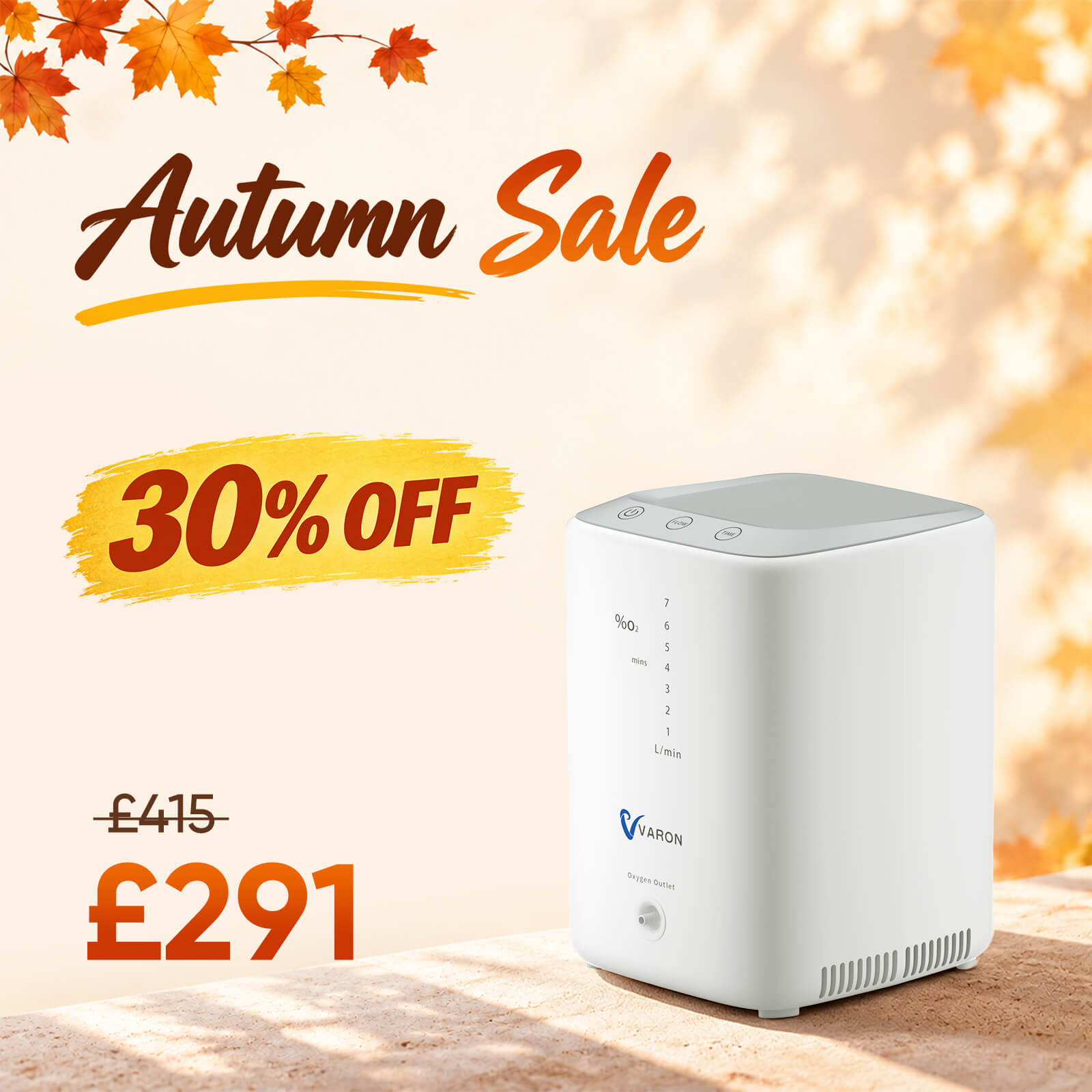 VARON VH-3 Home Oxygen Concentrator | 1-7 Comfortable Therapy
