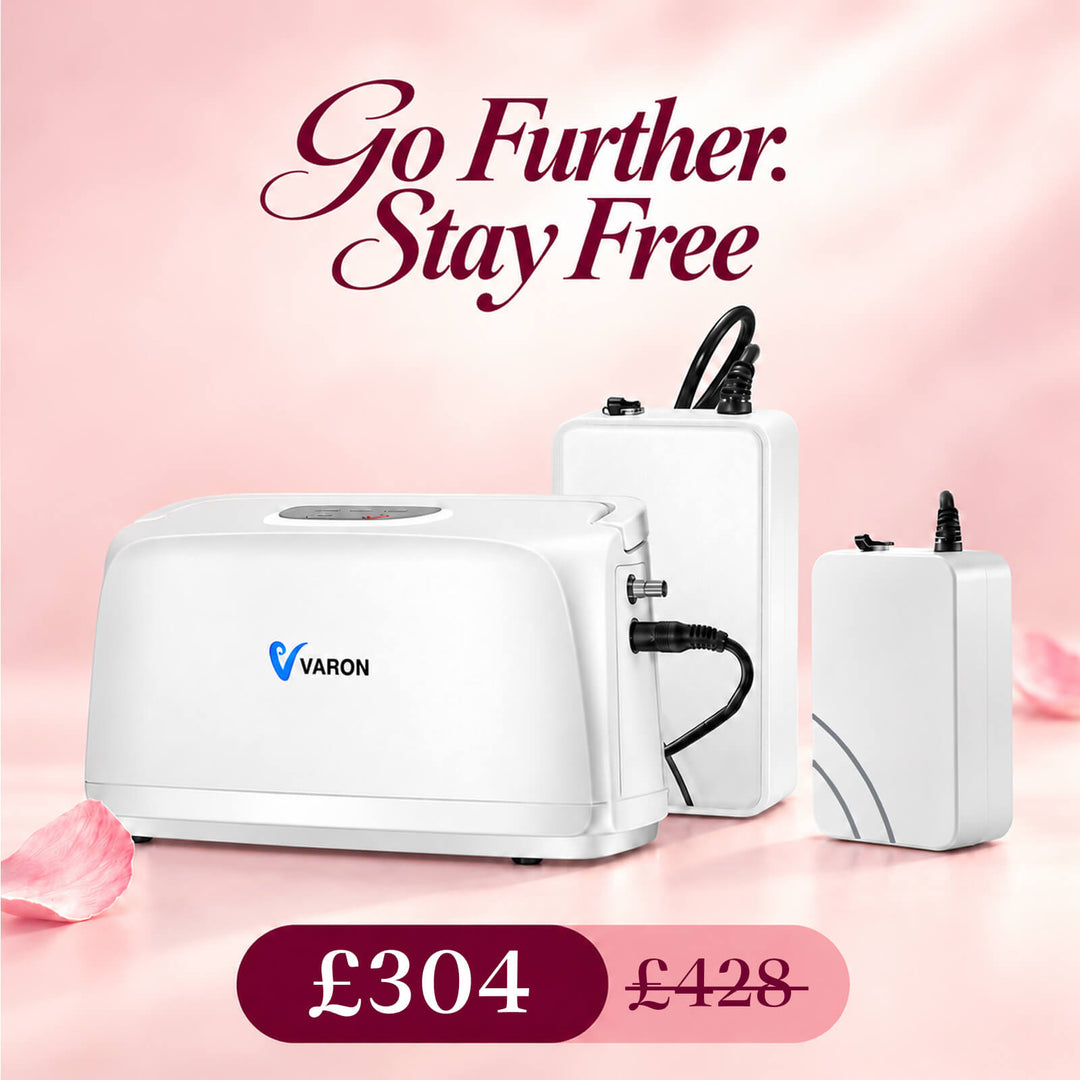 VARON VL-1 Pulse Oxygen Concentrator | Ideal for Mobility