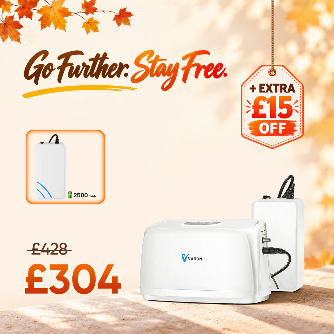 VARON VL-1 Pulse Oxygen Concentrator | Ideal for Mobility