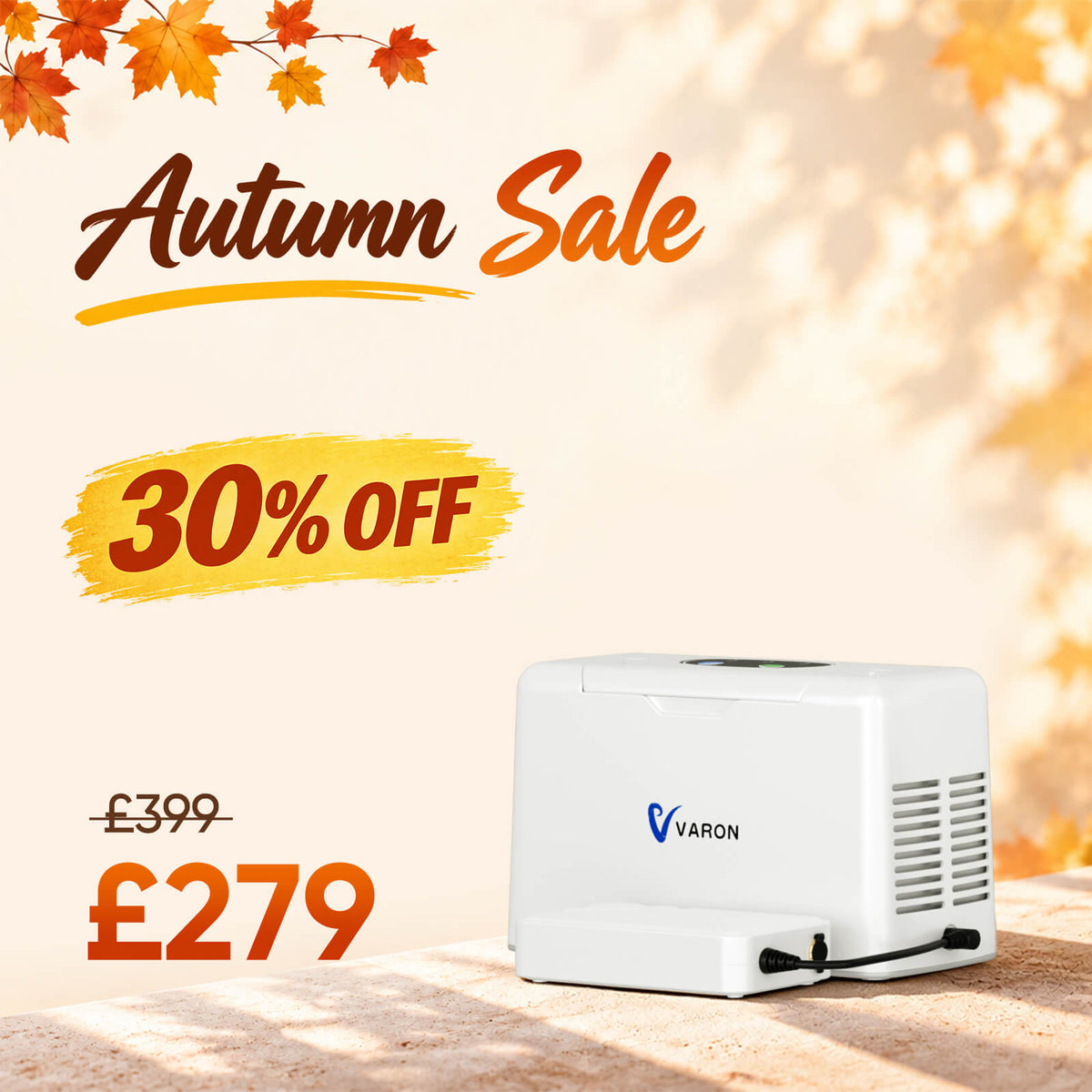 VARON VL-2 3L Light Continuous Portable Oxygen Concentrator