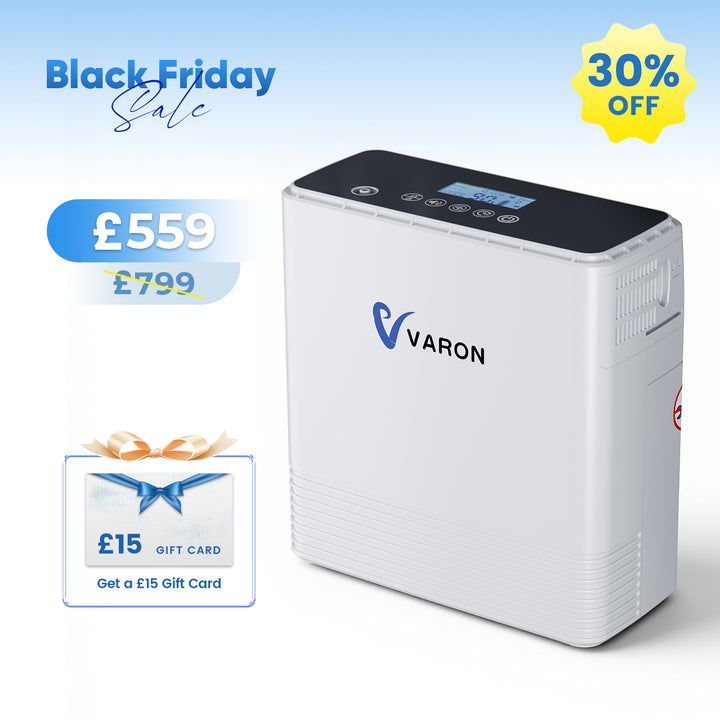 VARON VP-6 Continuous Portable Oxygen Concentrator | 1-6 Adjustable