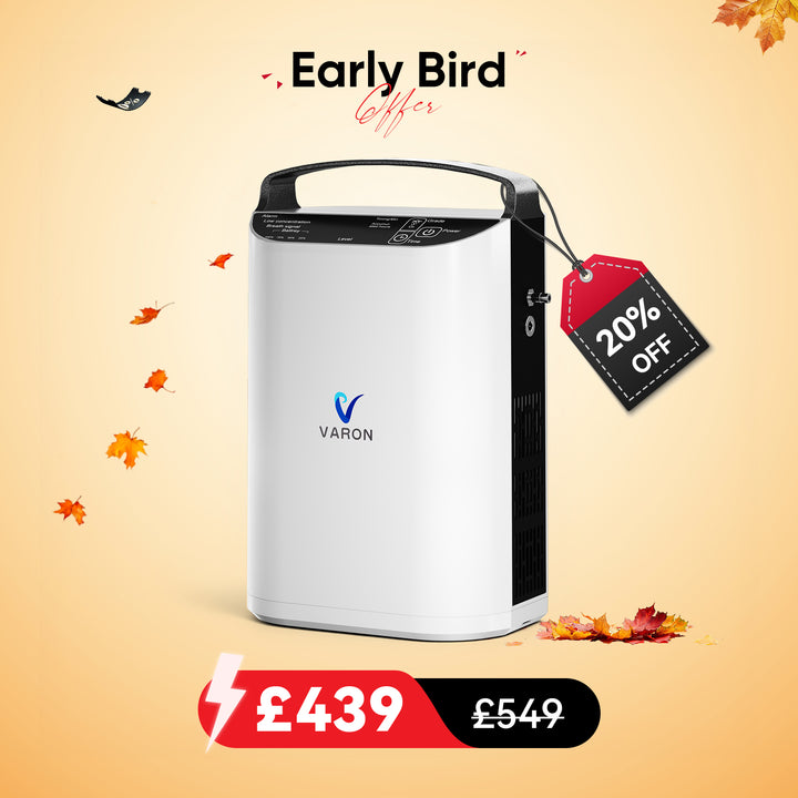VARON VP-1 Pulse Portable Oxygen Concentrator | 24H Operation
