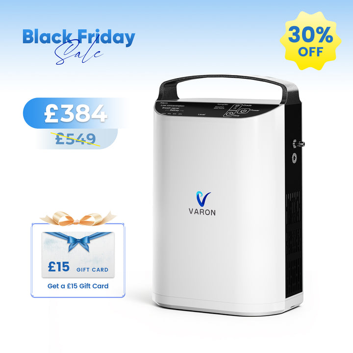 VARON VP-1 Pulse Portable Oxygen Concentrator | 24H Operation