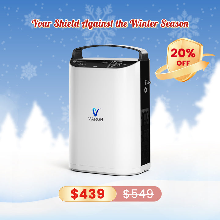 VARON VP-1 Pulse Portable Oxygen Concentrator | 24H Operation