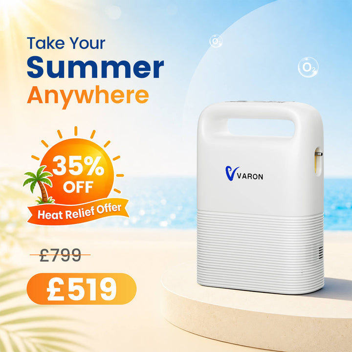 VARON VP-2 Pulse Oxygen Concentrator |  Lightweight & Travel-Friendly
