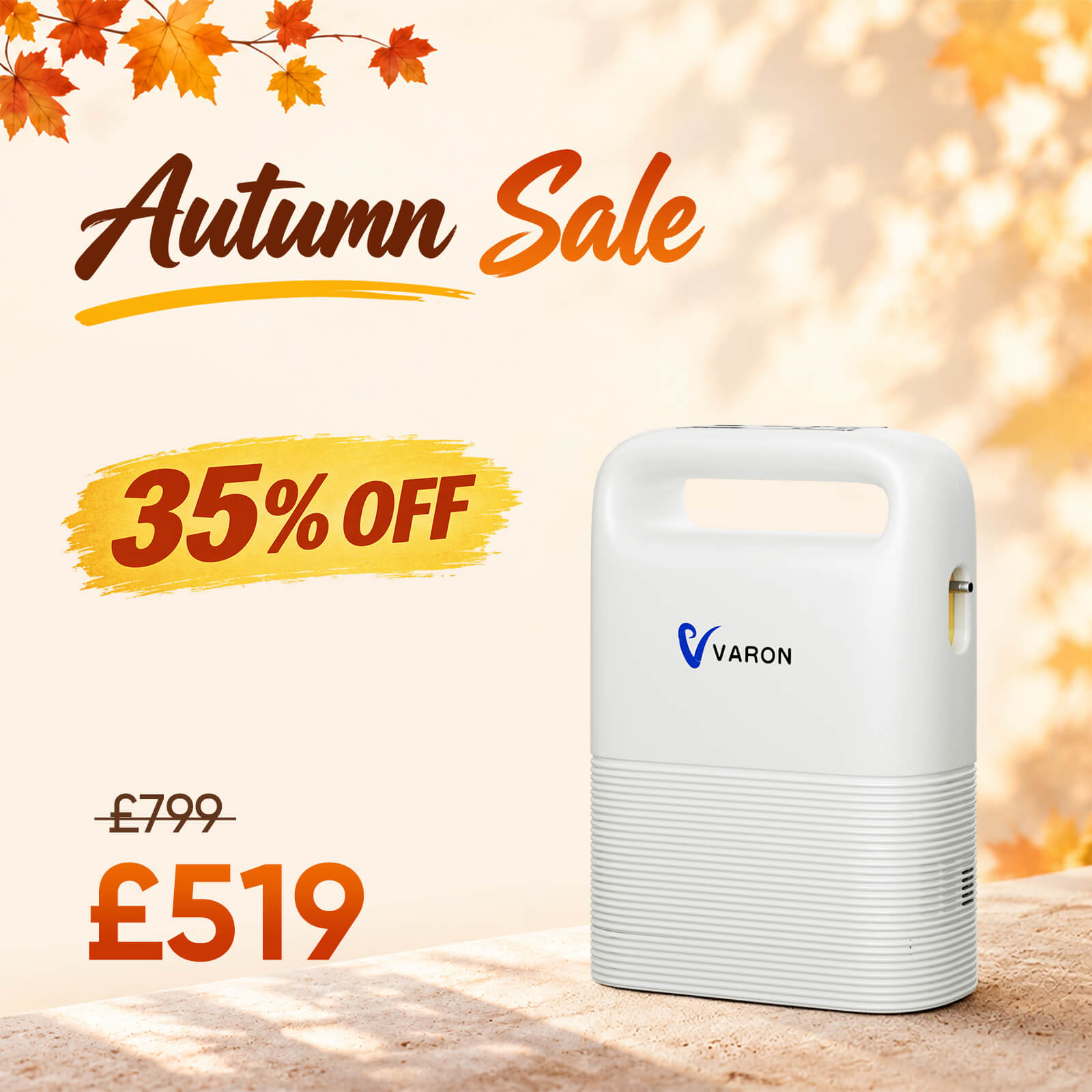 VARON VP-2 Pulse Oxygen Concentrator |  Lightweight & Travel-Friendly