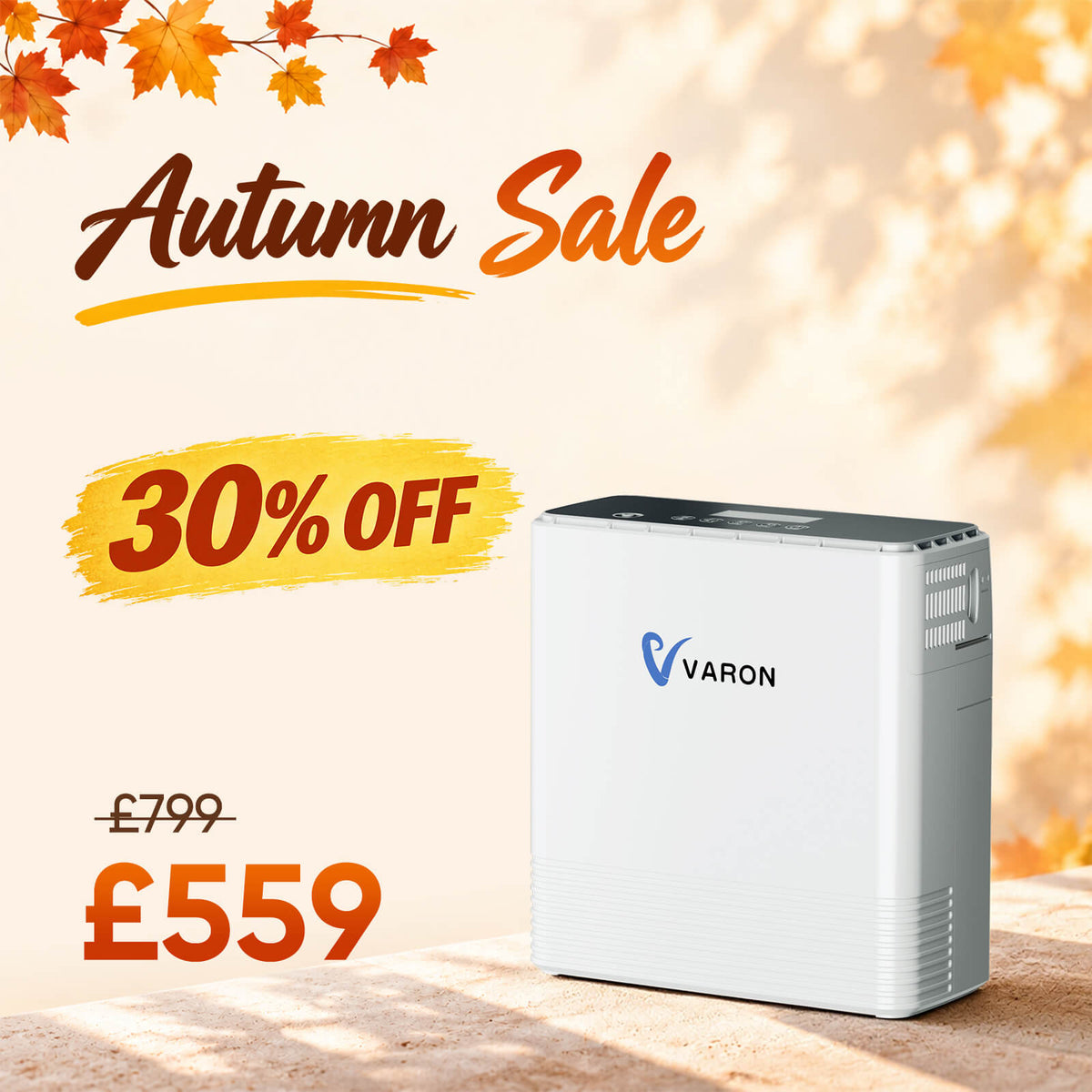 VARON VP-6 Continuous Portable Oxygen Concentrator | 1-6 Adjustable