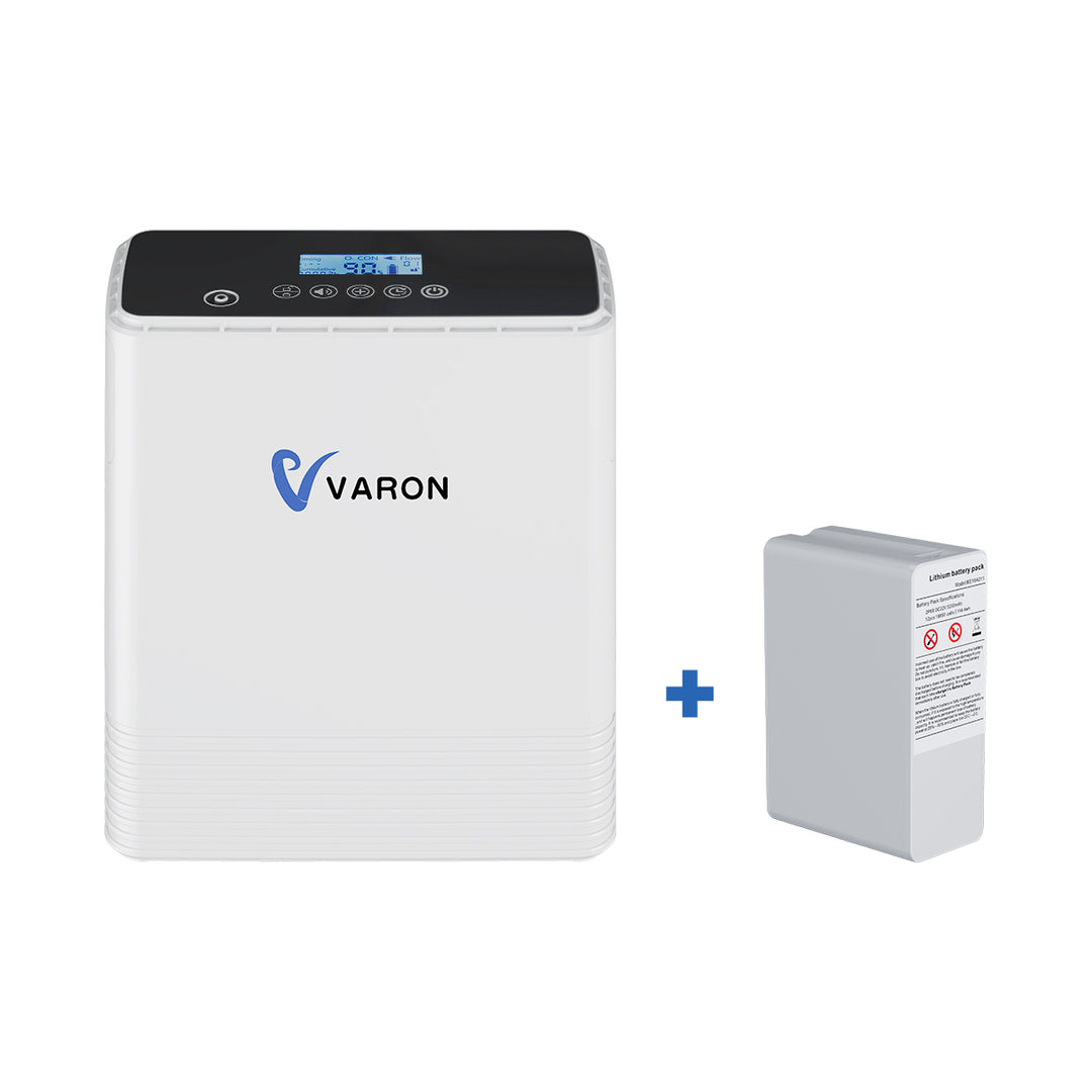 VARON VP-6 Continuous Portable Oxygen Concentrator | 1-6 Adjustable