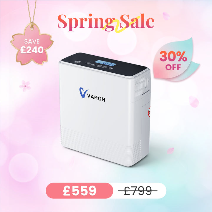 VARON VP-6 Continuous Portable Oxygen Concentrator | 1-6 Adjustable