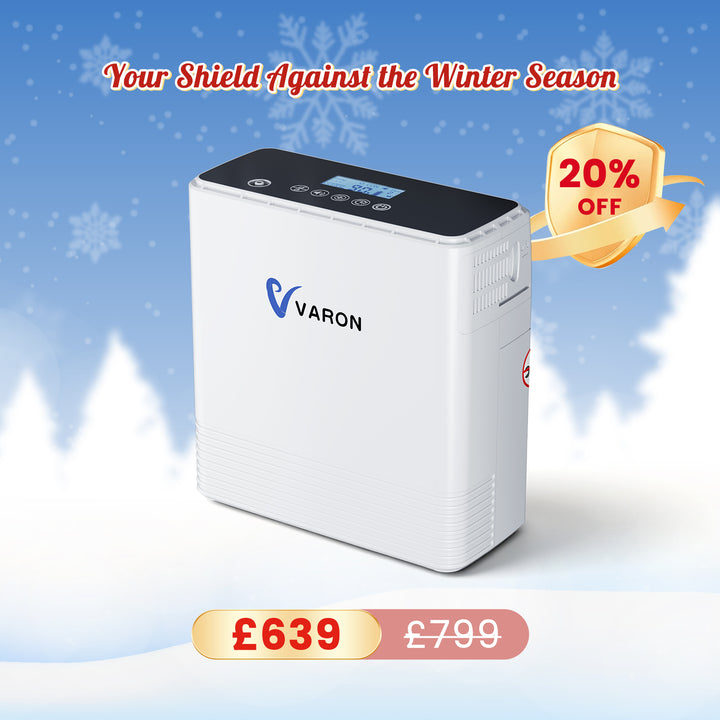 VARON VP-6 Continuous Portable Oxygen Concentrator | 1-6 Adjustable