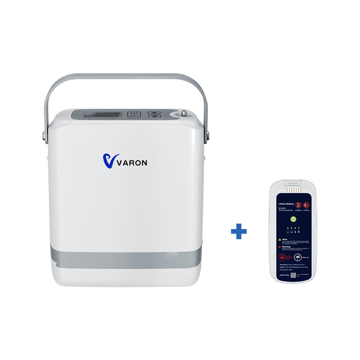 New VARON VP-8G | Pulse Flow Portable Oxygen Concentrator 1-8 settings