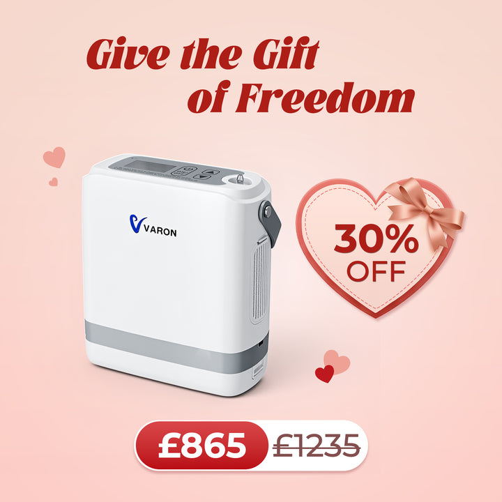 New VARON VP-8G | Pulse Flow Portable Oxygen Concentrator 1-8 settings