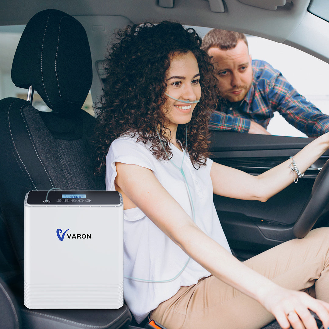 VARON VP-6 portable oxygen concentrator for travel and outdoor use