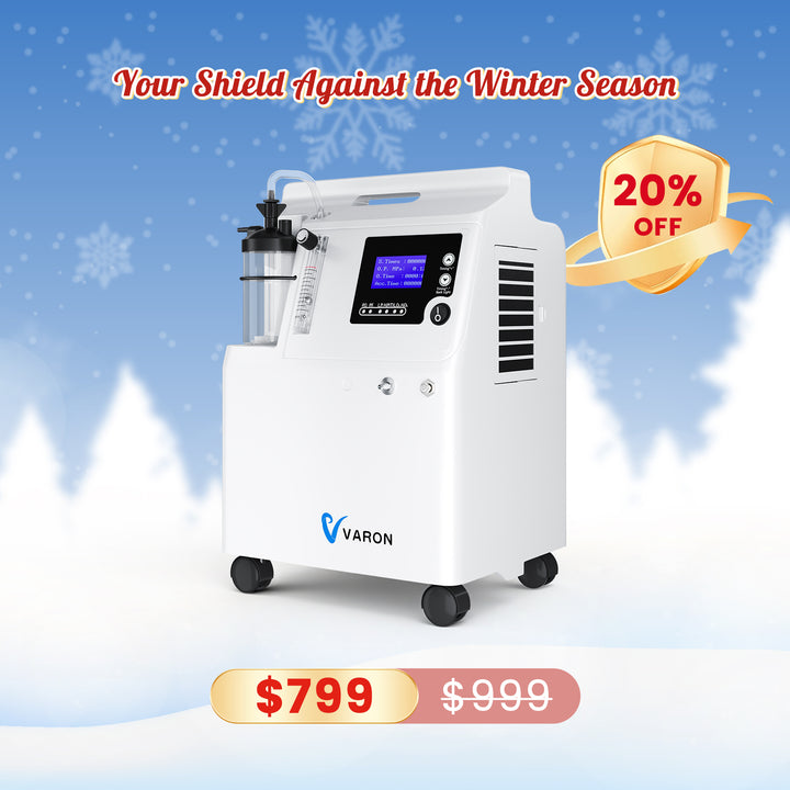 VARON Serene 5L Oxygen Concentrator |72H Operation FDA