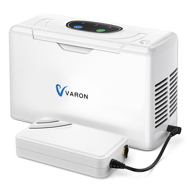 VARON VL-2 portable pulse oxygen concentrator, quiet and travel-ready